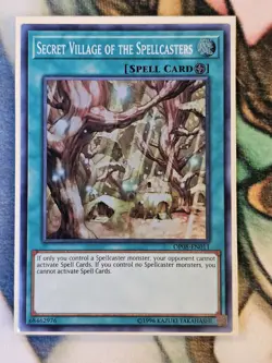 Yugioh Secret Village Of The Spellcasters OP08-EN011 Super Rare LP - Image 1