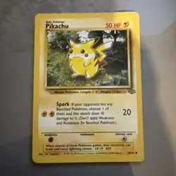 Pikachu 60/64 | Base Set Jungle | Non Holo Pokemon Card LP | Read Description - Image 1