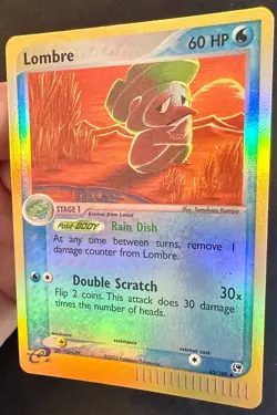 Lombre 45/100 EX Sandstorm Pokemon Card e-Series Komiya Artwork Reverse Holo Vlp - Image 2