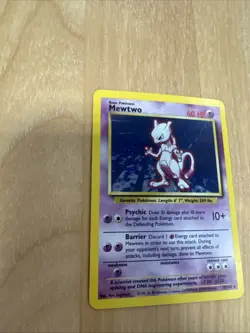 Pokemon TCG Mewtwo 10/102 Base Set Vintage Holo Rare Card Ungraded NM - Image 3