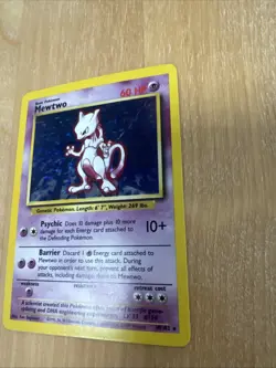 Pokemon TCG Mewtwo 10/102 Base Set Vintage Holo Rare Card Ungraded NM - Image 4
