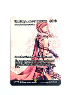 Lightning, Lone Commando 0054 Rare Showcase FFXIII FCA MTG FINAL FANTASY EN NM/M - Image 1