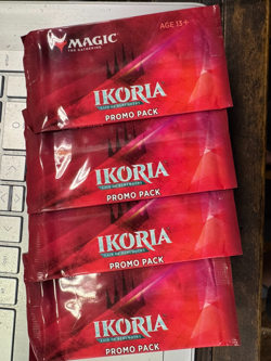 Sealed Ikoria Lair Of Behemoths 4 Promo Booster Packs magic MTG FREE US Ship - Image 1