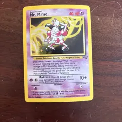 Mr. Mime - 6/64 - Pokemon Jungle Unlimited Holo Rare Card WOTC MP Card - Image 1