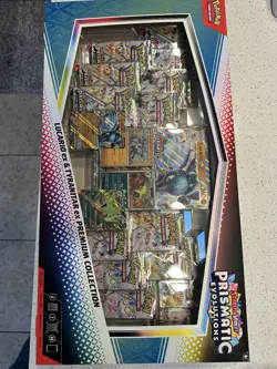 Pokemon TCG Scarlet and Violet Prismatic Evolutions Premium Figure Collection. - Image 1