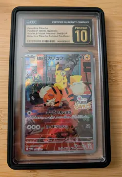 Pokemon Japanese S&V Promos Detective Pikachu Returns 098/SV-P CGC 10 Pristine - Image 1