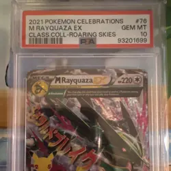 Pokemon TCG M Rayquaza EX 76/108 Celebrations Holo PSA 10 - Image 4