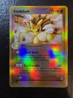 Pokemon TCG Sandslash Sandstorm Reverse Holo Rare #21/100 - Image 1
