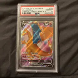 Pokemon Charizard V #SWSH50 - Sword & Shield Champions Path ETB Promo PSA 10 - Image 1