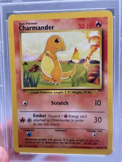 1999 Pokemon Game Base Set #46 Charmander PSA 8 NM-MT - Image 2