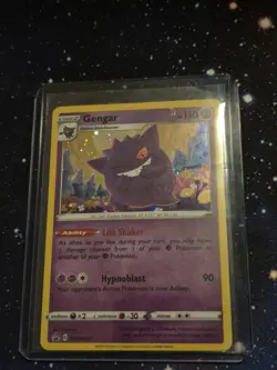 Pokemon Gengar Promo SWSH052 S&S Black Star Holo Rare 2020 - Image 1
