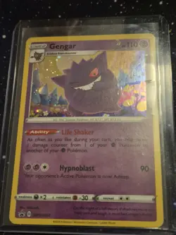Pokemon Gengar Promo SWSH052 S&S Black Star Holo Rare 2020 - Image 4