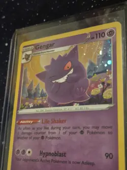 Pokemon Gengar Promo SWSH052 S&S Black Star Holo Rare 2020 - Image 5