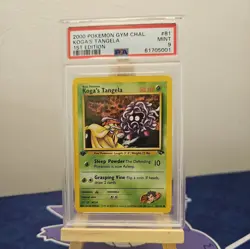 2000 Pokemon Gym Challenge Koga’s Tangela 1st Edition | 81/132 | PSA 9 MINT - Image 1