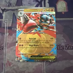 Pokemon Mega Lucario EX 77/132 Mega Evolution Pack Fresh #1 - Image 1
