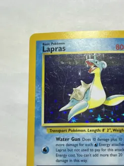 Pokemon TCG Lapras Fossil Holo Unlimited Rare Card 10/62 - Image 2