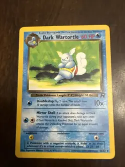 Pokemon Dark Wartortle 46/82 Team Rocket 2000 Card TCG English ENG - Image 1