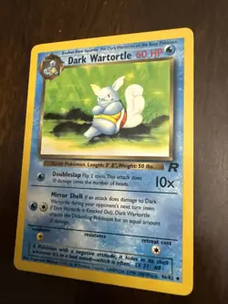 Pokemon Dark Wartortle 46/82 Team Rocket 2000 Card TCG English ENG - Image 2