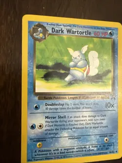 Pokemon Dark Wartortle 46/82 Team Rocket 2000 Card TCG English ENG - Image 3