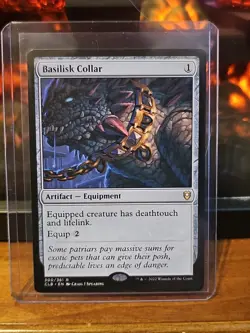 NM Basilisk Collar, MTG, Baldur's Gate, Magic the Gathering, 300 - Image 1