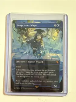 Snapcaster Mage (Borderless) (Chocobo Track Foil) Commander: Final Fantasy Foil - Image 1