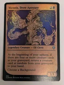 Viconia, Drow Apostate (Showcase) Foil Commander Legends: Baldur's Gate - MTG - Image 1