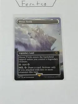 Magic Minas Tirith Rare Borderless NM The Lord of the Rings Ships Same Day! - Image 1