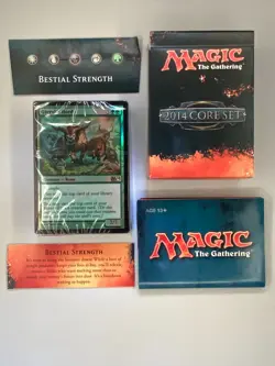 Magic The Gathering Preconstructed Deck Magic 2014 Core Set Bestial Strength BG - Image 1