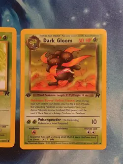 Pokemon Team Rocket 1st Edition Oddish + Dark Gloom 36/82 LP - Image 3
