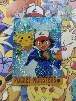 Pokemon Charizard Vintage Pocket Monsters Vending HOLO Prism Sticker 99 Nintendo - Image 2
