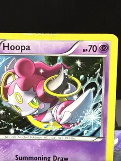 Pokemon Card Hoopa XY90 Black Star Promo Holo Rare Played - Image 2