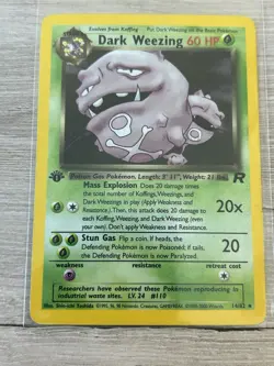 Dark Weezing - 1st Edition Team Rocket 14/82 Rare Holo Pokemon TCG - Image 1