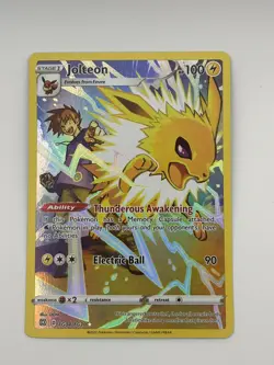 Pokemon Jolteon SWSH09: Brilliant Stars Trainer Gallery TG04/TG30 Near Mint NM - Image 1