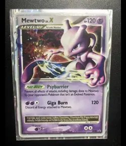 Pokemon Mewtwo LV.X DP28 Holo Promo Diamond & Pearl Psybarrier Giga Burn 120HP - Image 1