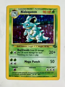 Nidoqueen 1999 Pokemon Jungle Unlimited #7/64 * Damaged - Image 1