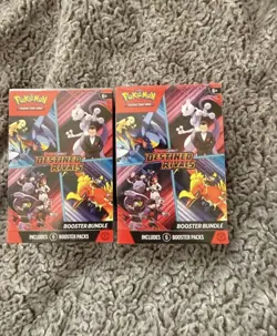 Pokemon Destined Rivals Booster Bundle Lot Of 2 - Image 1