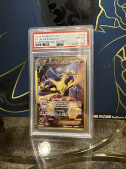 Pokemon TCG Alakazam EX Holo Ultra Rare 2016 Fates Collide Near Mint PSA 8 - Image 1