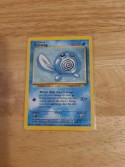 POLIWAG 59/102 Common Base Set WOTC 1999 Pokemon - MP - Image 1