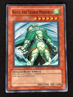 Yugioh Raiza The Storm Monarch FOTB-EN026 Super (NM) - Image 1