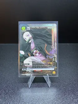 Nezuko Kamado 002 R* Union Arena Demon Slayer: Kimetsu No Yaiba w/ Top Loader - Image 1