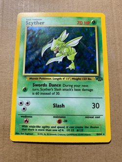 Scyther 10/64 Jungle Set - Holo Pokemon Card - NM/Mint - Image 2