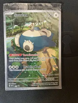 Pokemon Snorlax 051 Pokemon center Scarlet & Violet Promo Holo Card English TCG - Image 1