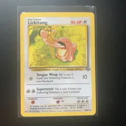 Lickitung 38/64 Pokemon Cards WOTC TCG: Base Set 1999 Normal Standard UK Rare - Image 1