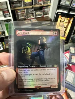 Zell Dincht Magic The Gathering Final Fantasy Rare 0468 FFVIII Extended Art Foil - Image 1