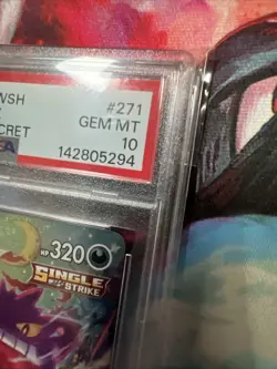 Pokemon Gengar VMAX Fusion Strike Secret Rare Full Alt Art #271 PSA 10 Gem Mint - Image 4