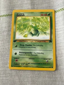 Pokemon TCG Oddish Team Rocket 63 Regular 1st Edition Common LP - Image 1
