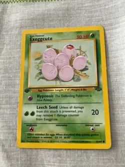Pokemon TCG Exeggcute Jungle 52/64 Regular 1st Edition Common LP - Image 1