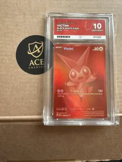 Pokemon TCG - VICTINI 171/086 - ACE Graded Gem Mint 10 - BWR - Black Bolt - Image 1