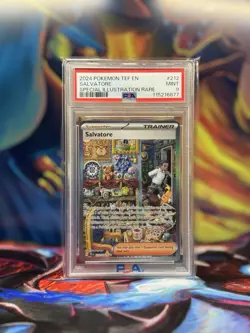 2024 Pokemon Temporal Forces Salvatore SIR #212 PSA 9 Mint SIR - Image 1