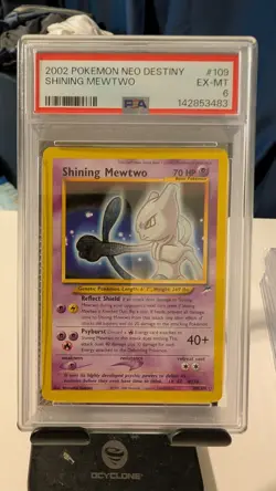 2002 POKEMON NEO DESTINY #109 SHINING MEWTWO PSA 6 - Image 1